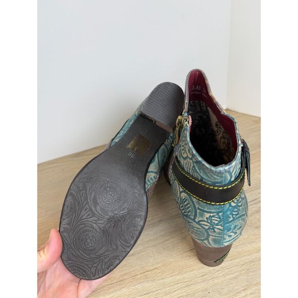L’Artiste by Spring Tallulah Ankle Boot Women’s Size 7.5 Multi Genuine Leather - Picture 6 of 9